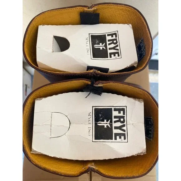 Frye 14L Tall Leather Campus Boots Brown Men 11 87290 VTG Made in USA NEW No Box - Picture 12 of 15